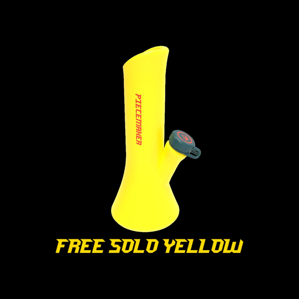 PieceMaker Kali Go Silicone Water Pipe — Yellow