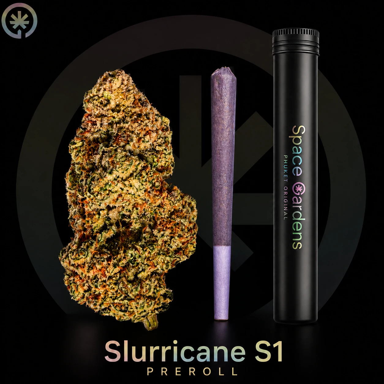 Slurricane S1 Pre-Roll cannabis product in the Space Gardens Phuket catalogue