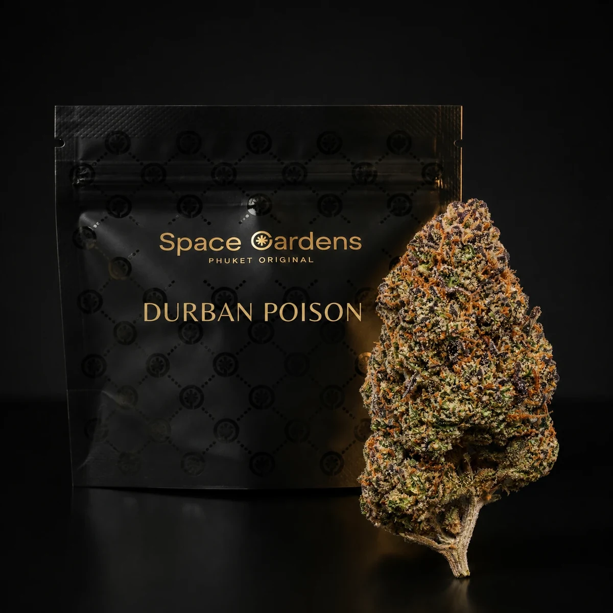 Шишка каннабиса Durban Poison крупным планом