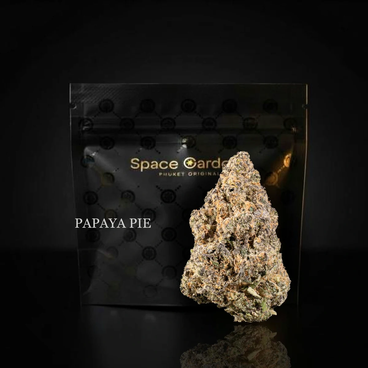 Шишка каннабиса Papaya Pie крупным планом