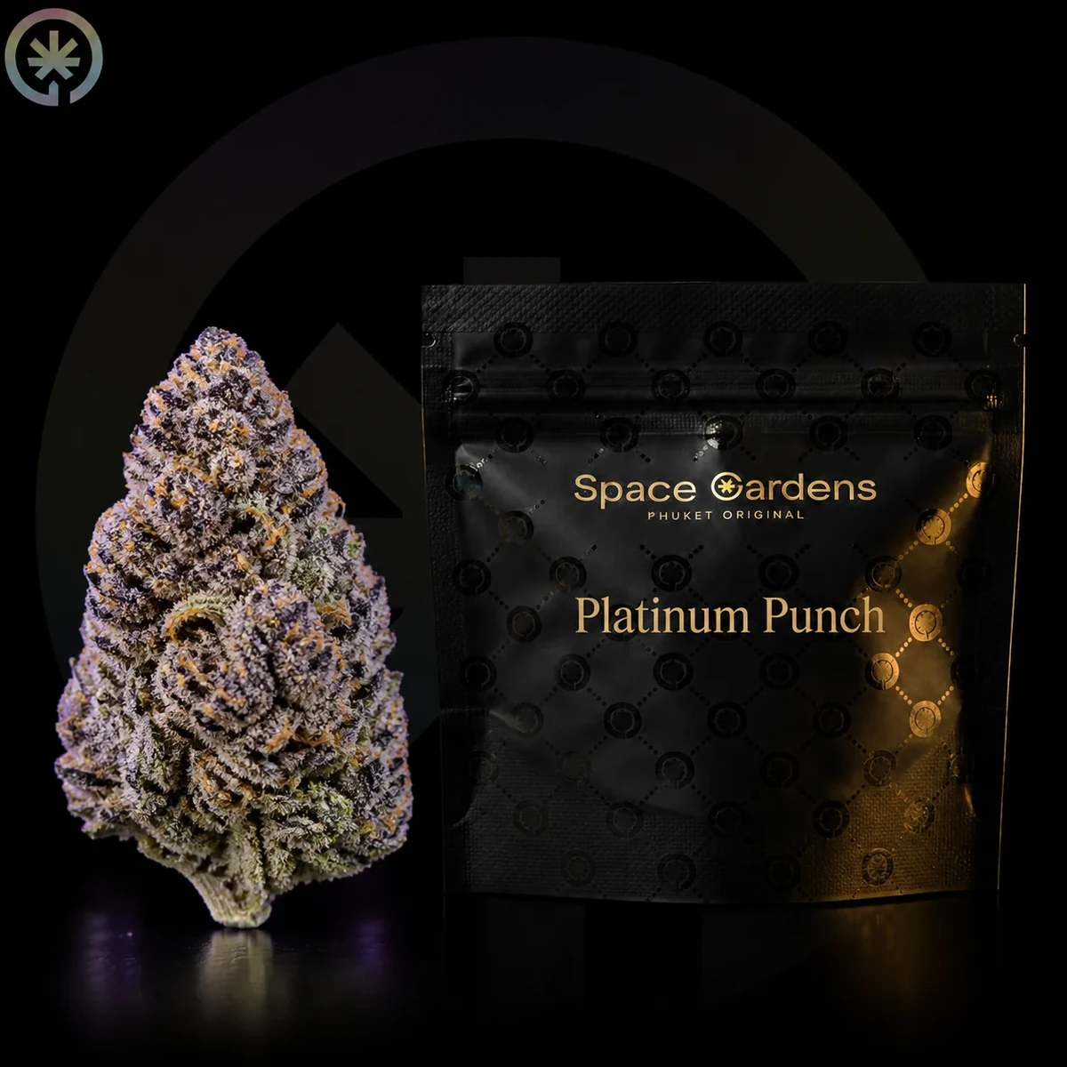 Упаковка каннабиса Platinum Punch от Space Gardens