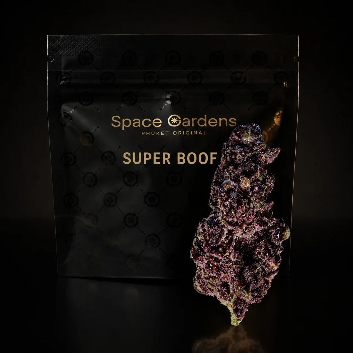 Шишка каннабиса Super Boof крупным планом