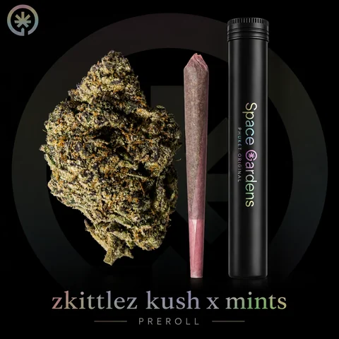 Преролл Zkittlez x Kush Mint